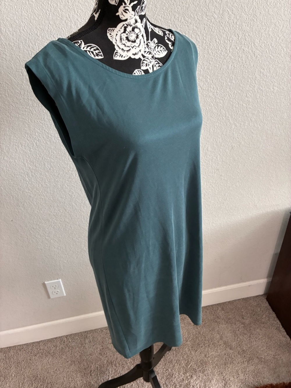 Sigrid Olsen Sleeveless Teal Dress